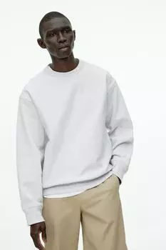 Свободный свитшот в тяжелом качестве Arket, серый