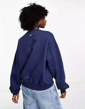 Свободный тяжелый свитшот темного океана Dr Denim Terri