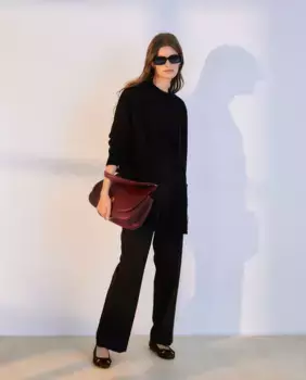 Свободный женский трикотажный кардиган из 100% кашемира Woman El Corte Ingls, черный