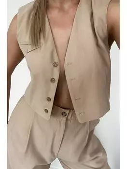Свободный жилет Chiara Wear, бежевый