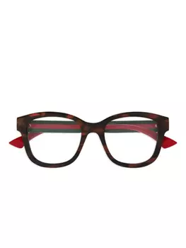 Связанные очки G Gucci Eyewear, коричневый