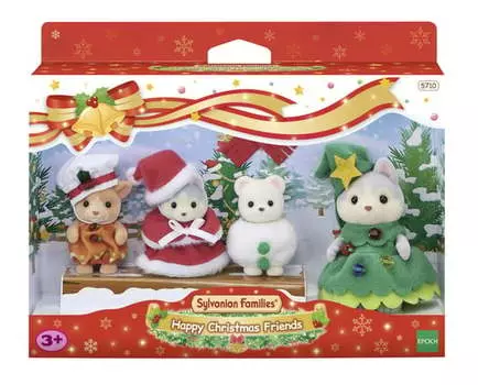 Sylvanian Families, Фигурки «Рождественский сбор друзей», 4 шт.