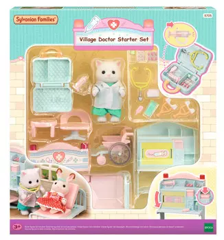 Sylvanian Families, Кабинет врача с фигуркой и аксессуарами, 5705