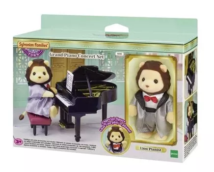 Sylvanian Families, коллекционные фигурки, концертный набор: фортепиано