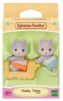 Sylvanian Families, коллекционные фигурки, набор близнецов хаски