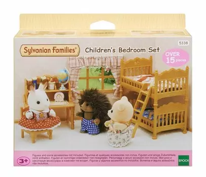 Sylvanian Families, Коллекционные фигурки, Набор для детской комнаты в сельской местности с двухъярусной кроватью, 5338