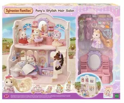 Sylvanian Families, Коллекционные фигурки, Набор для салона красоты с фигуркой для волос