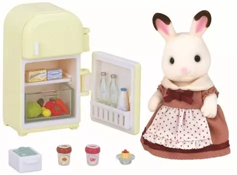 Sylvanian Families, коллекционные фигурки, набор «Кролик и холодильник»