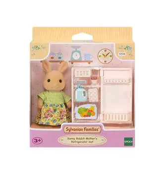 Sylvanian Families, коллекционные фигурки, набор «Мама-Солнечный кролик» с холодильником и аксессуарами