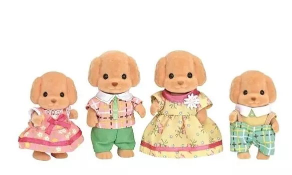 Sylvanian Families, коллекционные фигурки, набор «Семья пуделей»