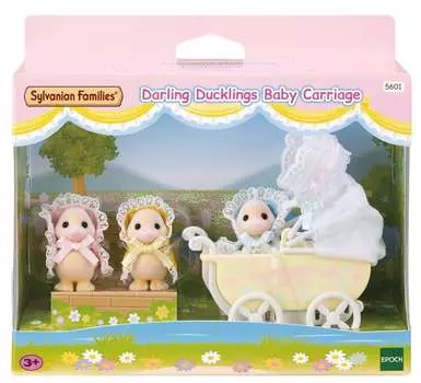 Sylvanian Families, коллекционные фигурки, набор «Утиное семейство» с коляской