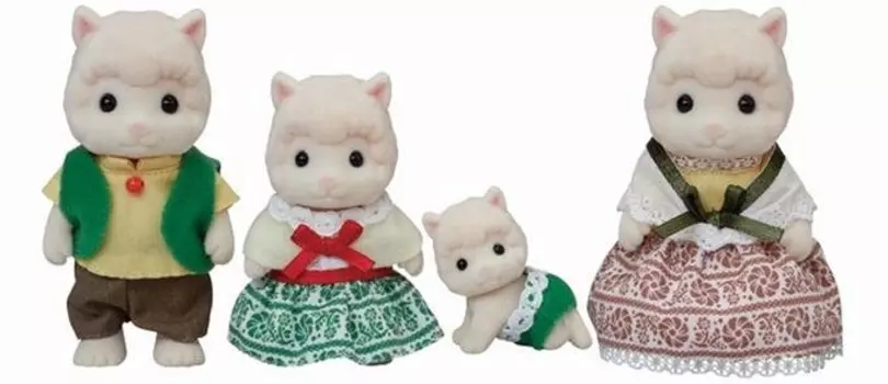 Sylvanian Families, коллекционные фигурки, семейный набор альпака