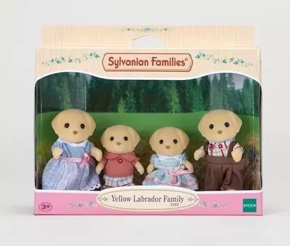 Sylvanian Families, коллекционные фигурки, семейный набор бисквитного лабрадора
