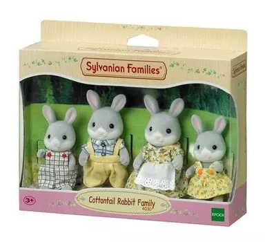 Sylvanian Families, коллекционные фигурки, семейный набор кроликов, 4030