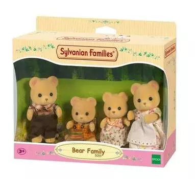 Sylvanian Families, коллекционные фигурки, семейный набор плюшевых мишек
