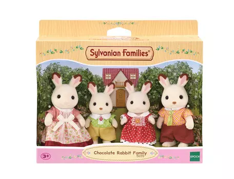 Sylvanian Families, Семья кроликов с шоколадными ушками, 5655