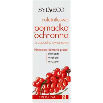 Sylveco помада защитная облепиховая с ароматом корицы, 4,6 г
