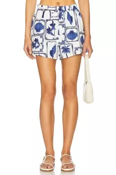 Sylvie укороченные шорты на резинке Minkpink, postcard floral