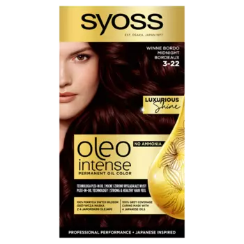 Syoss Oleo Intense краска для волос 3-22 перманентное окрашивание без аммиака винный бордовый, 1 упаковка