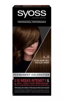 Syoss Permanent Coloration 4-8 краска для волос, 1 шт.