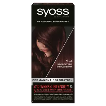 Syoss Permanent Coloration стойкая краска для волос 4-2 махагон коричневый, 1 упаковка
