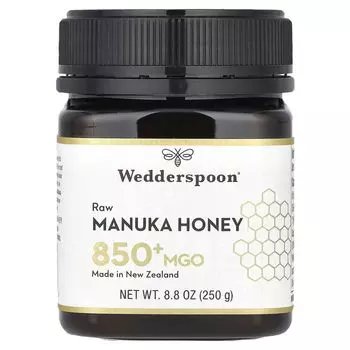 Сырой мед манука, MGO 850+, 8,8 унции (250 г) Wedderspoon