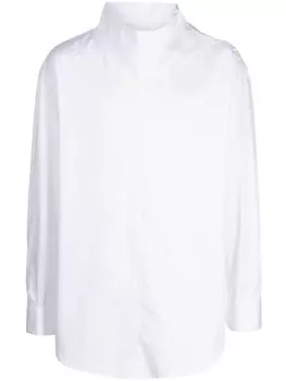 System рубашка с объемным воротником, белый