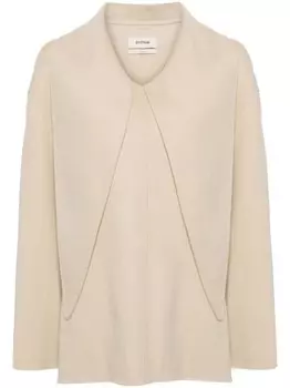 System топ с шарфом, серый