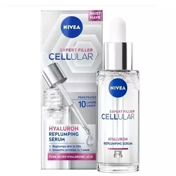 Сыворотка Cellular Expert Filler Hyaluron Replumping 30 мл Nivea