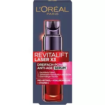 Сыворотка для лица L’Oral Paris Laser X3 Anti-Age Serum, 30 ml