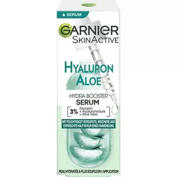 Сыворотка для лица с гиалуроновой кислотой, алоэ вера, гидра-бустер Garnier, 30 ml