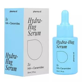 Сыворотка для лица с гиалуроновой кислотой и керамидами hydra - hug serum Pharma Oil, 30 мл