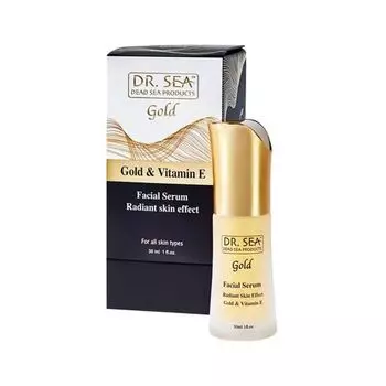 Сыворотка для лица с золотом и витаминами. е, осветляющий эффект, 30 мл Dr.Sea Gold
