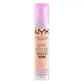 Сыворотка-корректор Bare With Me, увлажняющая до 24 часов, средняя ваниль, 0,32 жидких унции, Nyx Professional Makeup