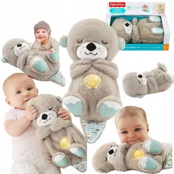 SZUMI плюшевый мишка выдра мягкая игрушка Fisher-Price USYPIANKA снотворное Подарок для сна Inna marka