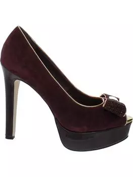 T2CMADISON Женские туфли-лодочки из искусственной замши с отделкой Things II Come, цвет wine