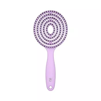 T4B Ilu Lollipop Candy Purple Профессиональная круглая легкая распутывающая расческа для влажных и сухих волос Разработана для профессиональных парикмахеров Красочная щетка, Tb Tools For Beauty