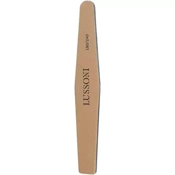 T4B Lussoni Premium Трапециевидные пилочки для ногтей, зернистость 180/240, упаковка из 10 шт., Tb Tools For Beauty