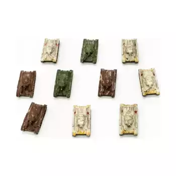 Т-34/76 образца 1942 года, коллекция №3, WWII Micro Armour - Russia - Loose Miniatures (1:285)