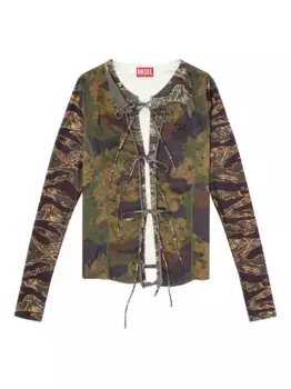 Т-Африканский топ DIESEL, зеленый