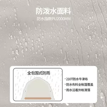 [T] Beishan Wolf BSWolf, автоматическая палатка для кемпинга на открытом воздухе, защита от дождя и сильного дождя, утолщение, двухслойная защита от солнца, большое туристическое снаряжение, палатка для кемпинга, автоматическая палатка Shaoguang...