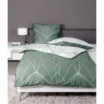 [T] Двустороннее постельное белье Janine «J. D. 87054", из 100% хлопка, качество Mako Satin, размеры 135x200 см, 155x220 см, 200x200 см и других размеров, с фирменной застежкой-молнией, легко чистятся, сертифицированы STANDARD 100 от OEKO-TEX и...