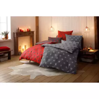 [T] Двустороннее постельное белье мой дом «Стелла со звездным мотивом, комплект постельного белья PolyCotton и фланель (фланель из 100% хлопка) качество, комплект постельного белья поддерживает инициативу «Сделано в Африке», сертифицирован «Сдел...