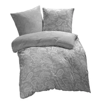 [T] ETREA постельное белье из микрофибры 140х200см + 70х90см - всесезонное постельное белье пододеяльник Paisley Life - комплект постельного белья с подушкой 140х200см пододеяльник + 70х90см наволочка микрофибра - OEKOTEX - синий Etrea Himmlis...