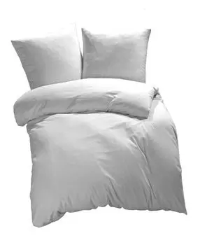 [T] ETREA постельное белье из микрофибры 140х200см + 70х90см - всесезонное постельное белье, пододеяльник однотонный - комплект постельного белья с подушкой 140х200см, пододеяльник + 70х90см, наволочка из микрофибры, зеленый - белый Etrea Himm...