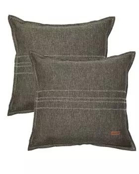 [T] HAMUR HOME Набор из 2 устойчивых к атмосферным воздействиям наволочек для улицы, 45 x 45 см. Подушка для дивана, Декоративная подушка. Современные чехлы для подушек. Декоративный чехол для подушки из полиэстера для балкона, патио, патио, сад...