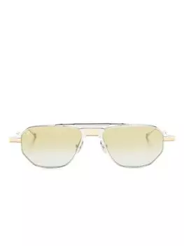 T Henri солнцезащитные очки в квадратной оправе с логотипом, серебристый