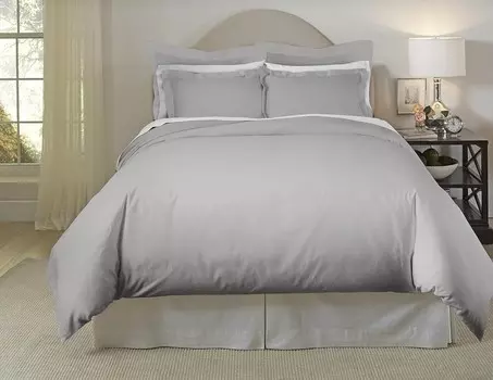 [T] Комплект пуховых одеял большого размера из хлопка Pointehaven плотностью 620 нитей - комплект из 3 постельных принадлежностей с застежкой на пуговицы Комплект пододеяльников из 100% длинного штапельного хлопка с завязками Всесезонный King/Ca...