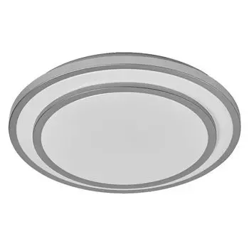 [T] LEDVANCE ORBIS BERLIN Светодиодный потолочный светильник 390мм, серебристый, 24Вт, 2700лм, теплый белый цвет света, очень однородное светораспределение, длительный срок службы, стационарно установленный светодиодный модуль, круглый, класс за...