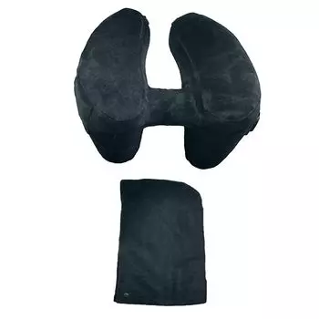 [T] Надувная подушка для шеи с запатентованным клапаном, место для хранения телефона, портативная мягкая подушка в форме буквы H, защита для шеи, сплошной цвет, подушка для путешествий в самолете, подушка для поддержки шеи для автомобиля, дорожн...